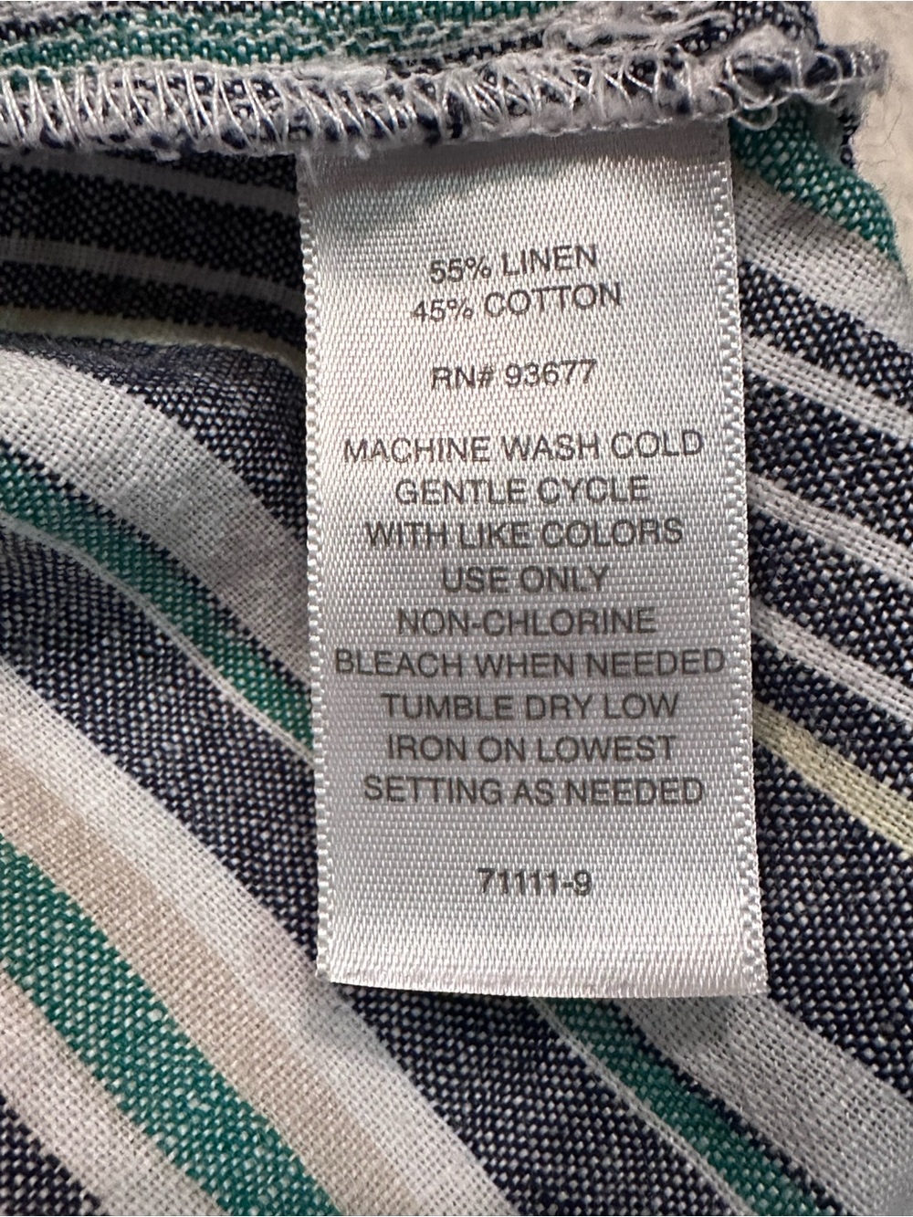 Liz Claiborne Striped Linen Dress - Picture 5 of 6